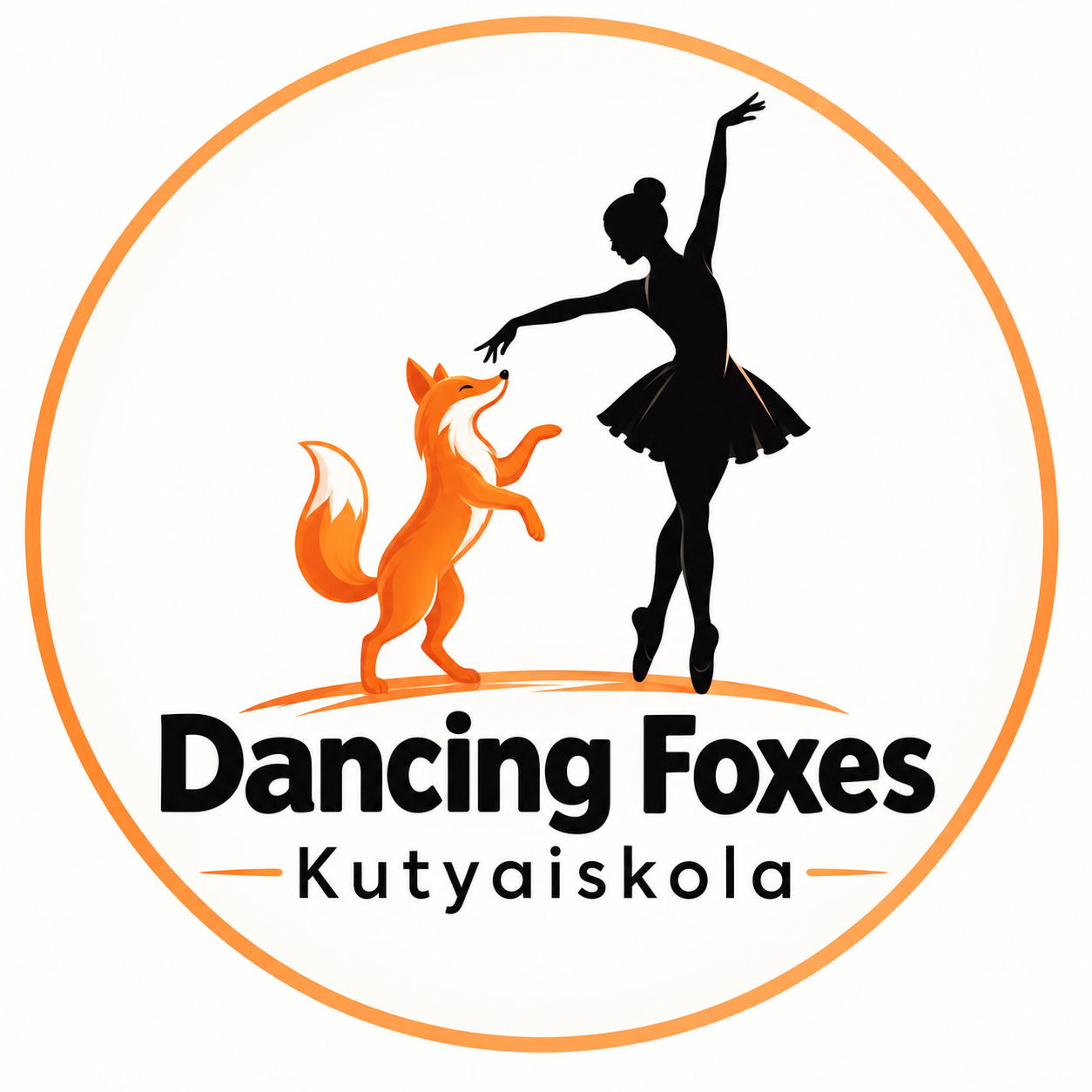 Dancing Foxes Kutyaiskola logó